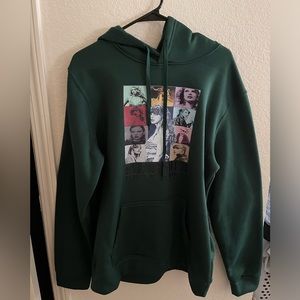 Taylor Swift Eras Tour Hoodie in Forest Green Size L